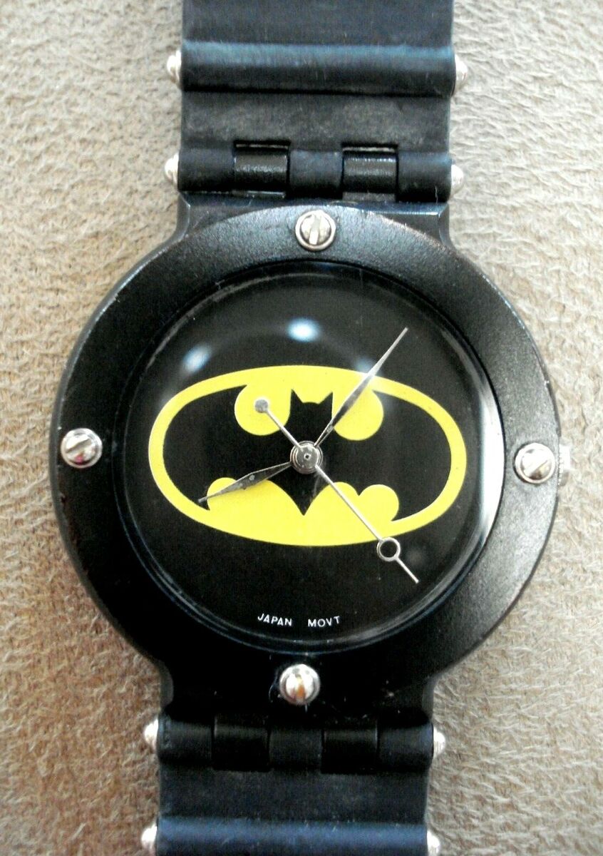 Vtg. Original 1989 BATMAN QUINTEL V102 WRIST WATCH Japan Vtg. Original 1989 BATMAN QUINTEL V102 WRIST WATCH Japan