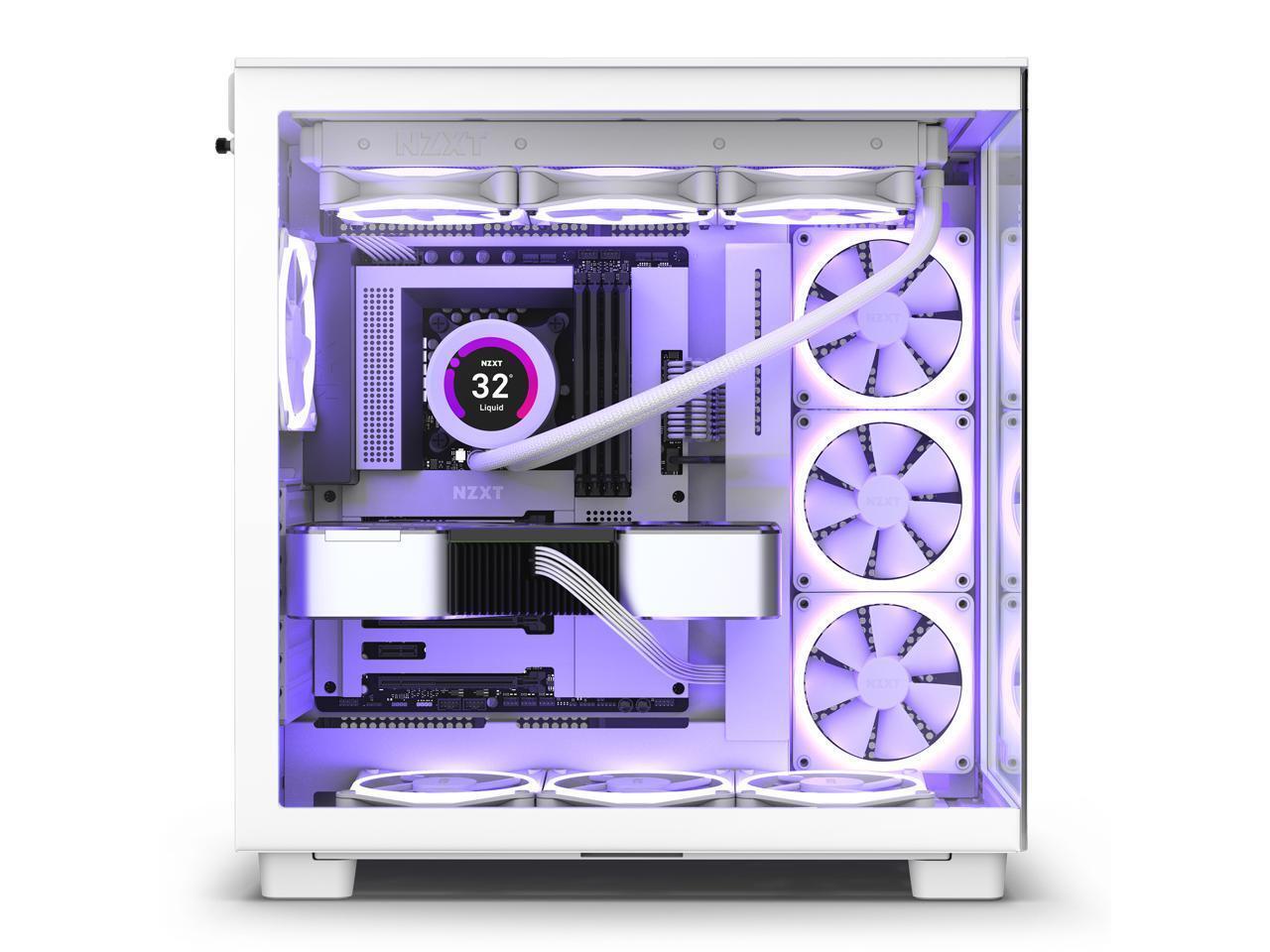 NZXT H9 Flow Mid-Tower Case (White)