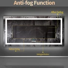Smart Bathroom Mirror w/ Bluetooth Dual LED Strips Anti-Fog Dimmable Lighting