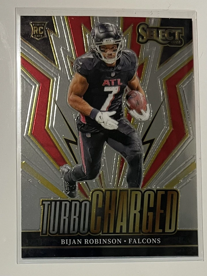 2023 Panini Select Bijan Robinson Rookie 4 Card Lot Atlanta Falcons - Image 4 of 4