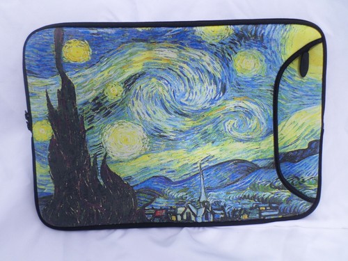 STARRY NIGHT DESIGNER LAPTOP TABLET SLEEVE 11.5"X17" VINCENT VAN GOGH - Afbeelding 4 van 7