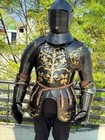 Medieval Wearable Steel Anton Peffenhauser's Competition Half Armor Suit Costume