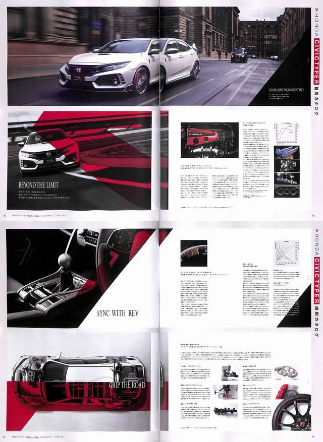 CIVIC TYPE-R FD2セールスポイントブック CIVIC TYPE-R FD2セールス