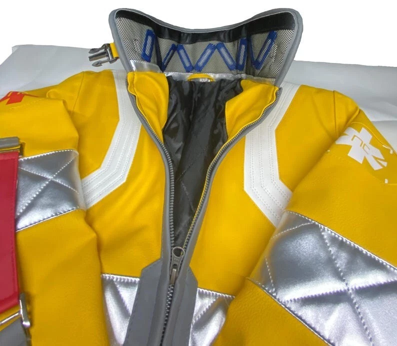 David Martinez Amarillo Edgerunners Emergencia Cosplay Luces de Neón Cosplay Chaqueta Foto 3 de 4