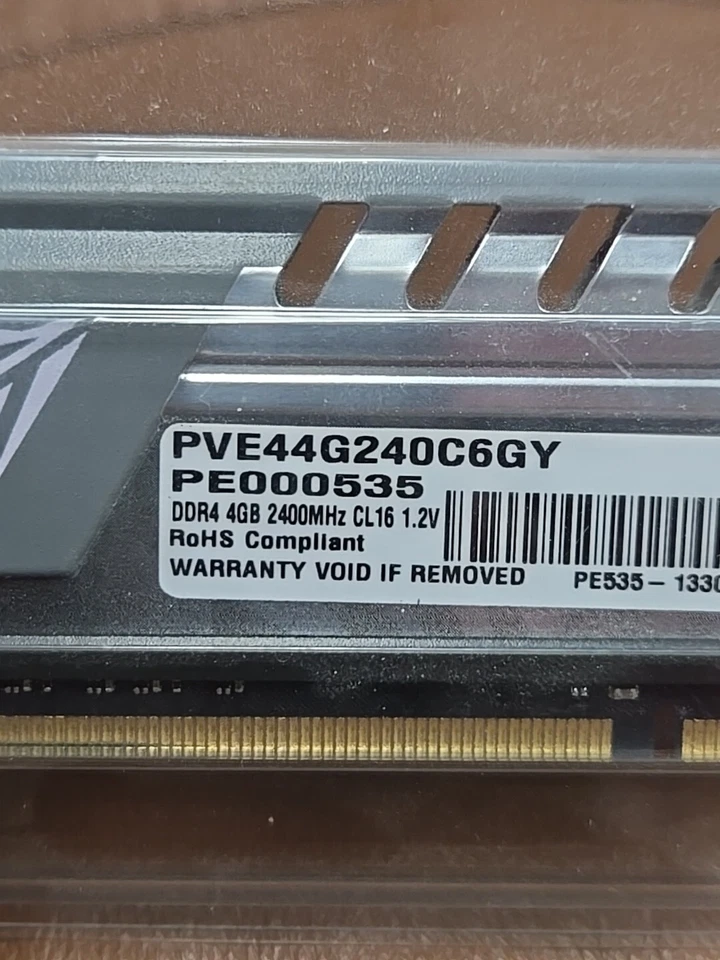 2PATRIOT VIPER 2-4 G PVE44G240C6GY/ DDR4 DESKTOP MEMORY RAM  - Image 2 of 4