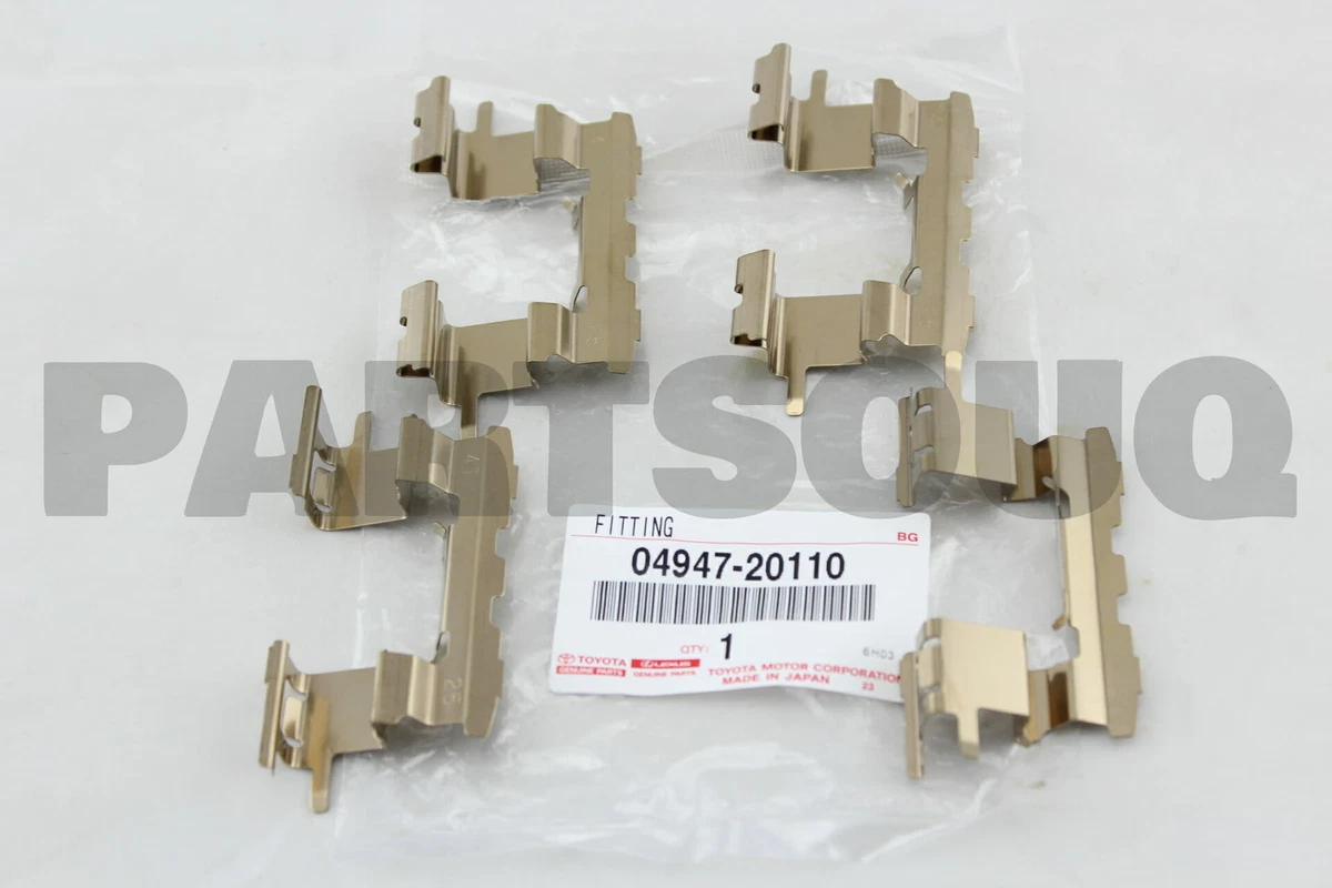 0494720110 Genuine Toyota FITTING KIT, DISC BRAKE, FRONT 04947 