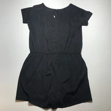 Anrabess Romper Womens Size XL Black Casual Summer Shortalls Pockets NWT