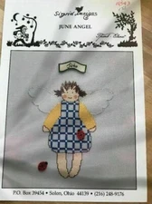 Cross Stitch Pattern Card: Thimb-Elena June Angel (Sigrid)