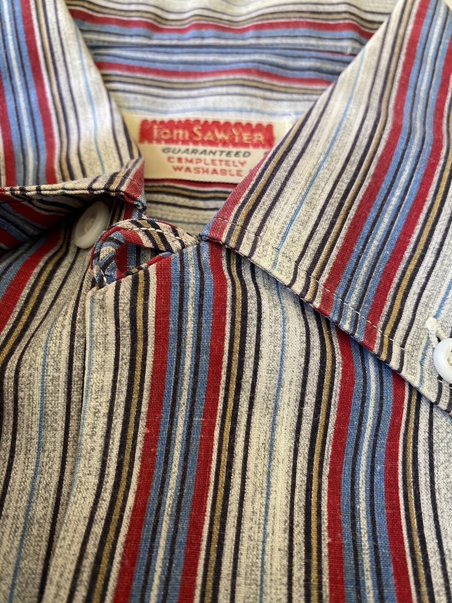 トップス 50-60's Lanier loop s/s shirt 50-60's Lanier cotton woven patterned loop s/s shirt