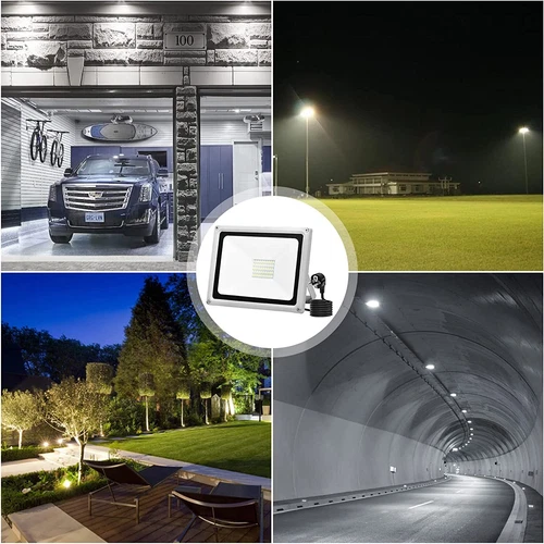 LED Fluter Stecker Außen Strahler Arbeitsleuchte Baustrahler Scheinwerfer Garten - Bild 24 von 251