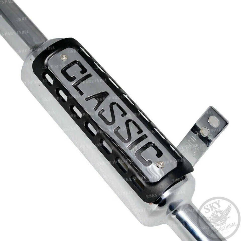 Silenciador de escape para Royal Enfield Bullet Classic 350 y 500cc modelo BS3 y BS4 Foto 3 de 4