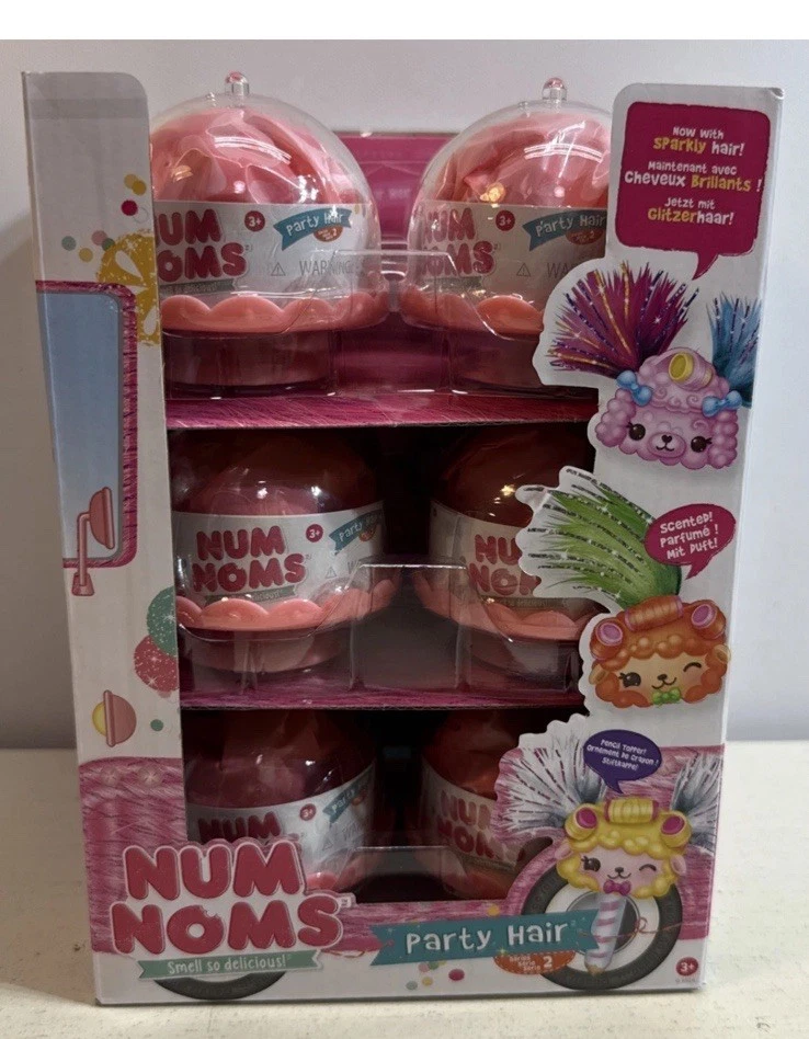 Lot Of 12 Num Noms PARTY HAIR Mystery Surprise Pack SCENTED Mix & Match Series 2