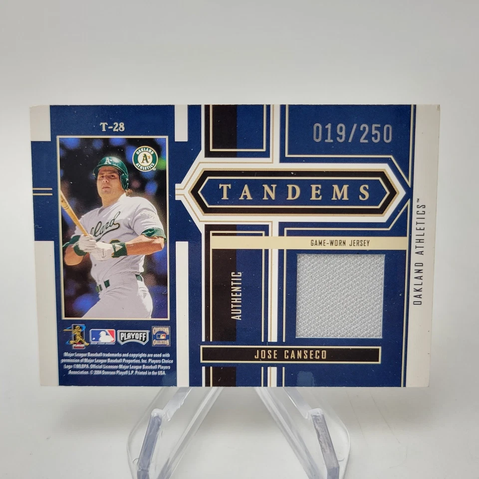 2004 年 Jose Canseco Alex Rodriguez 季后赛荣誉双球衣 /250 - #28 — 第 2/2 张图片