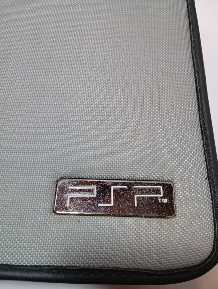 Bolsa de armazenamento Sony PSP Playstation Deluxe estojo de viagem cinza - Imagem 3 de 4