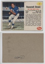 1962 Post Rosey Brown Roosevelt Brown #17 HOF