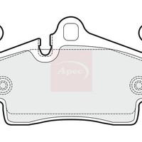 Apec BremsbeläGe Hinten FüR Porsche 718 Boxster 982 2016 (R90)