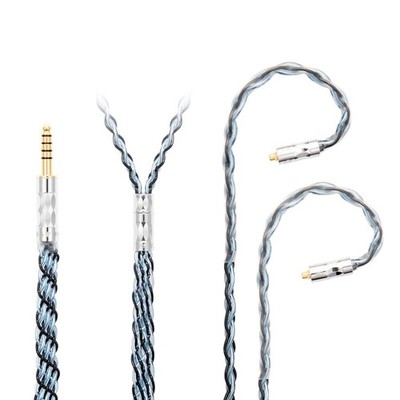 MMCX 4.4mm Balanced Cable - 5N OCC Copper Silver for Dunu TITAN6/DK3001Pro/DK...