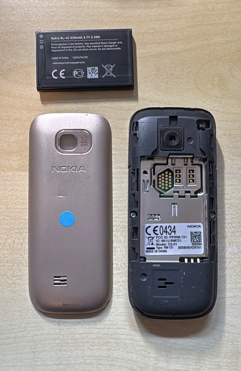 Nokia C2-01 RM 721 Geprüft Händler Garantie Volle Funktion Accu Neu Top Komplett