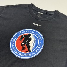Reebok Hockey Hall Of Fame Shirt Mens XL Blac...