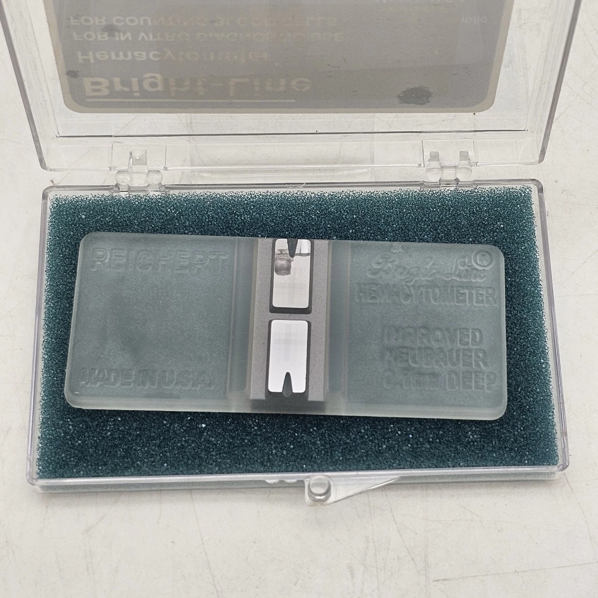 Reichert Hymacytometer Improved Neubauer Bright Line 0.1 mm Chamber Slide