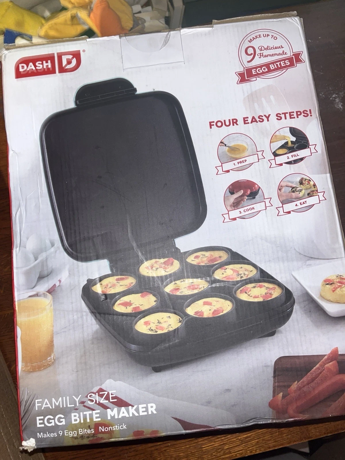 Dash Family-Size Egg Bite Maker (makes 9 egg bites)