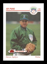 1991 Line Drive AAA Denver Zephyrs 148 Ed Puig BXCP30