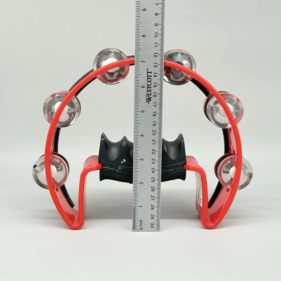 Pearl Drums PTM-50SHR Ultra Grip Acero Pandereta Rojo Instrumento de Música Foto 4 de 4