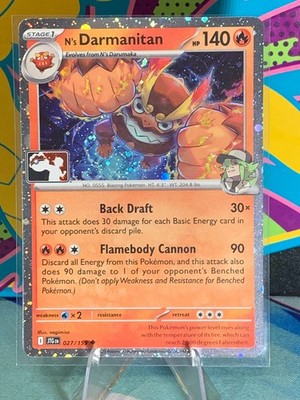POKEMON TCG N's DARMANITAN - COSMO RARE - PREISPAKET SERIE 8 - SPIELEN! GESTEMPELT