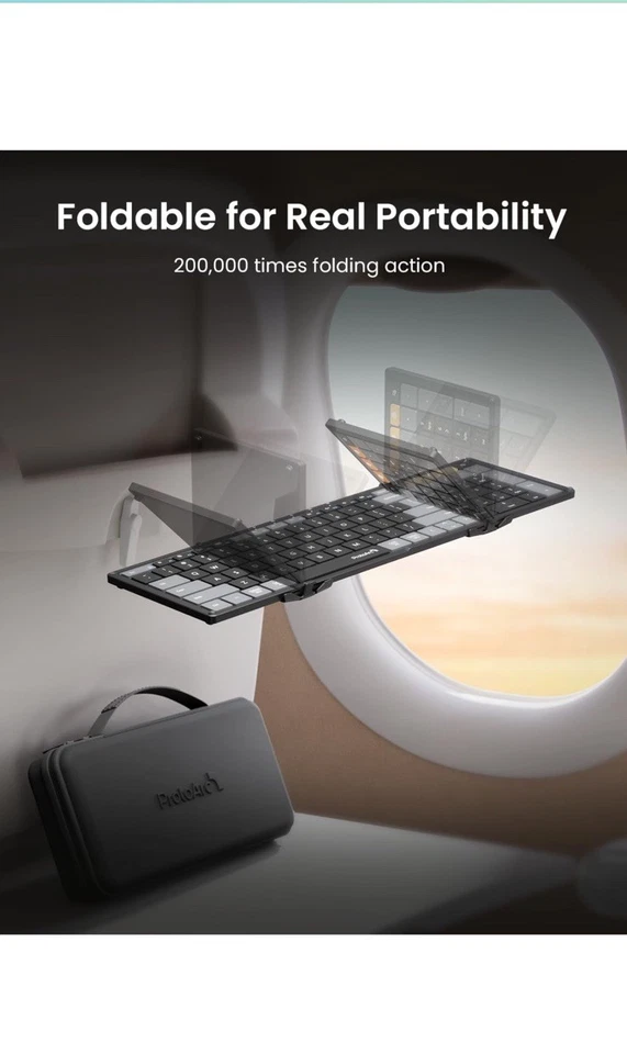 ProtoArc XKM01 CaseUp Foldable Keyboard, Mouse and stand - Image 3 of 4