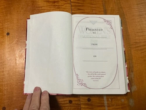 NIV Womens Devotional Bible 2 VTG 1995 UNUSED HARDCOVER With Daily Reading Plan