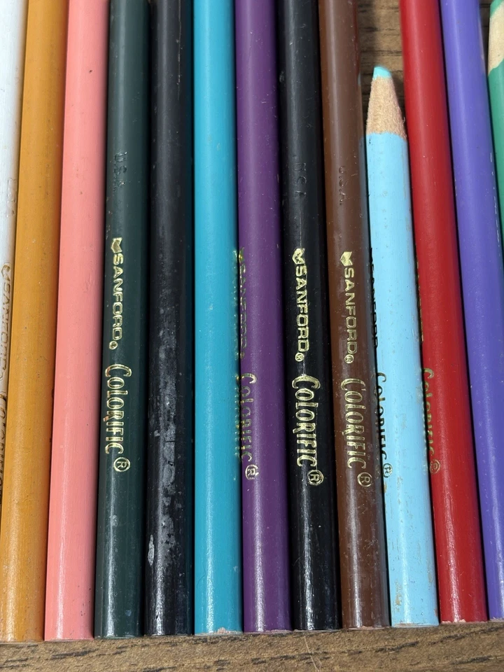Vintage PRANG, ROSE ART, PENTECH, COLORIFIC SANFORD PrismaColor Colored Pencils - Image 4 of 4