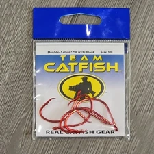 Team Catfish Double-Action Circle Hook, Size 3/0, 5ea.