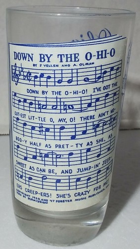 Vintage Ohio Drinking Glass Drink Down by the O-Hi-O The Buckeye State - Picture 5 of 11