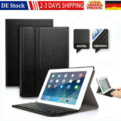 DE QWERTZ Tastatur für iipad 2nd/3rd Gen/4th Gen 2014 2013 2012 mit Schutzhülle