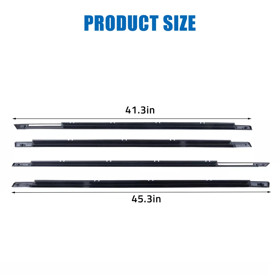 Sello de resistencia para molduras de ventana exterior de auto 4 piezas para Honda Accord 2008-2012 Foto 2 de 4