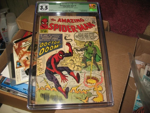Amazing Spider-Man #5 CGC 3.5 ~Qualified Green Label ~Doctor Doom! Marvel 1963