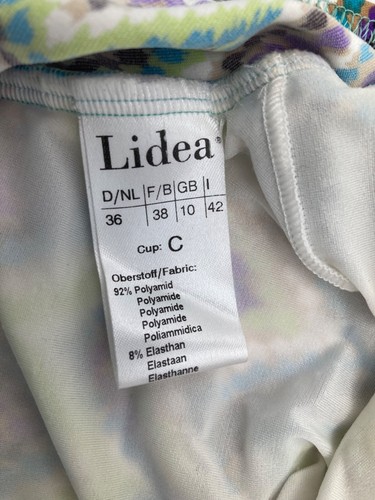 LIDEA Badeanzug Gr. 36 bunt Silber Glitzer C-Cup neu mit Etikett - Bild 8 von 10
