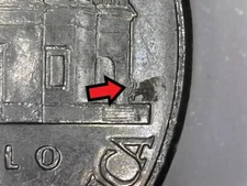 2014-P Jefferson Nickel Circulated Die Chip "FS" Error/Variety Philadelphia