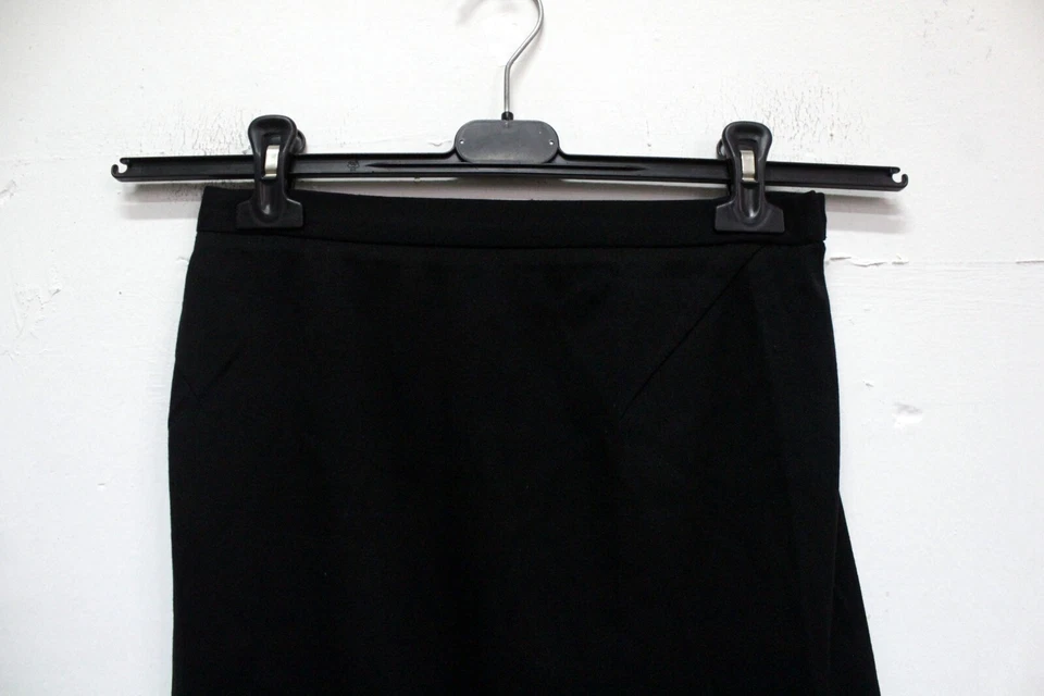 Narciso Rodriguez Gonna Donna Taglia 40 Skirt Nero Woman Logo Rock Jupe Cotone - Imagen 2 de 4