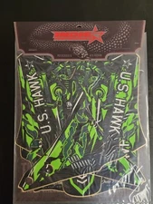 Indie Performance Motocross ATV Decal Kit War Pilot Tribute Green GX3 K5HAWK