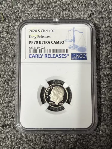 2020-S 10C Roosevelt CLAD  Dime PF70 ULTRA CAMEO NGC  EARLY RELEASES