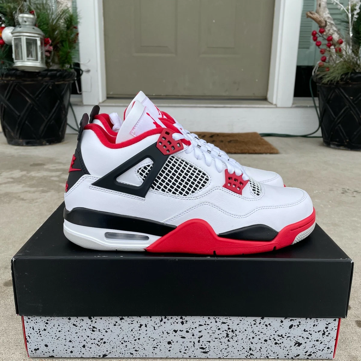 Nike Air Jordan 4 Retro OG 'Fire Red' 2020 Men's Size 13 DC7770-160
