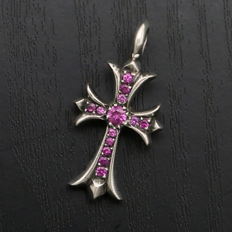 【CHROME HEARTS 】Tiny Cross Pendant Chrome Hearts Tiny E CH Plus /w Tiny Fat Cross Pendant