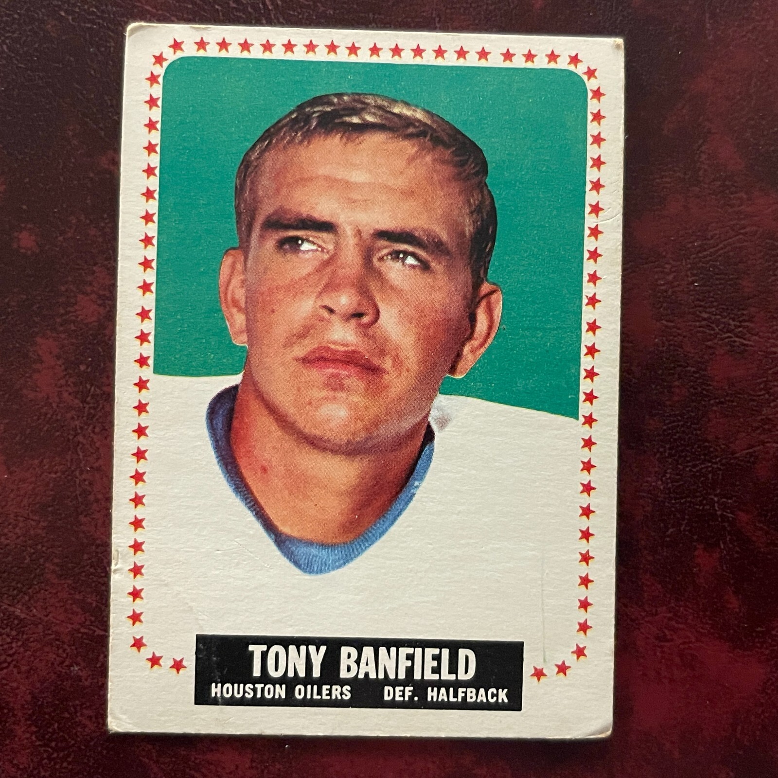 1964 Topps AFL Set TONY BANFIELD rare SP #67 HOUSTON OILERS - VG-EX