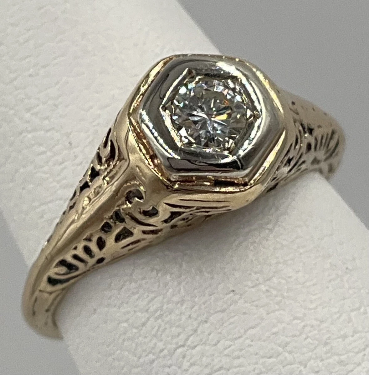 Filigree diamond deals rings