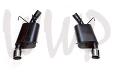 Stainless 3" Axle-Back Muffler Exhaust System For 13-14 Ford Mustang GT 5.0L V8