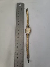 Vintage Elgin Diamond Ladies EG081 Watch Jeweled Crown Works