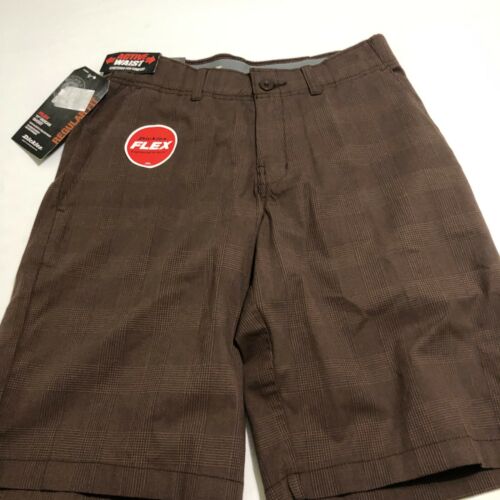 Dickies Mens shorts Size 28 Brown Plaid 11" Inseam Active waist NWT - Picture 3 of 7