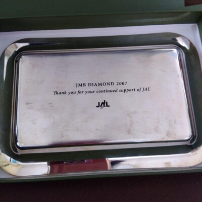 Christofle Square Silver Plate Tray JMB Diamond 2007 Limited Christofle Square Silver Plate Tray JMB Diamond 2007 Limited