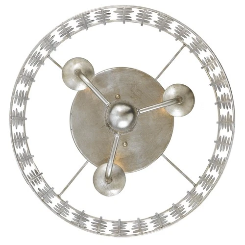 Crystorama Lighting Group 544 Layla 3 Light 15"W Flush Mount Drum - Gold - Picture 7 of 12